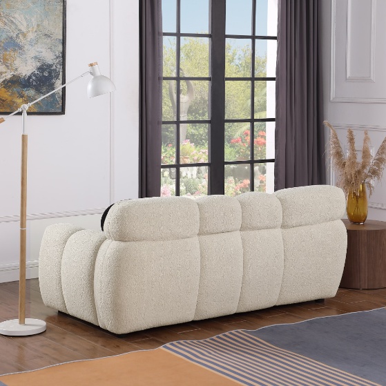 Beige Home Comfort Sofa - Stylish & Cozy Living Room Seating 