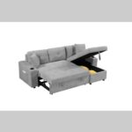 Convertible Sectional Sofa with Armrest Storage - Modern & Space Saving Couch 