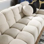 Beige Home Comfort Sofa - Stylish & Cozy Living Room Seating 