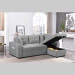 Convertible Sectional Sofa with Armrest Storage - Modern & Space Saving Couch 